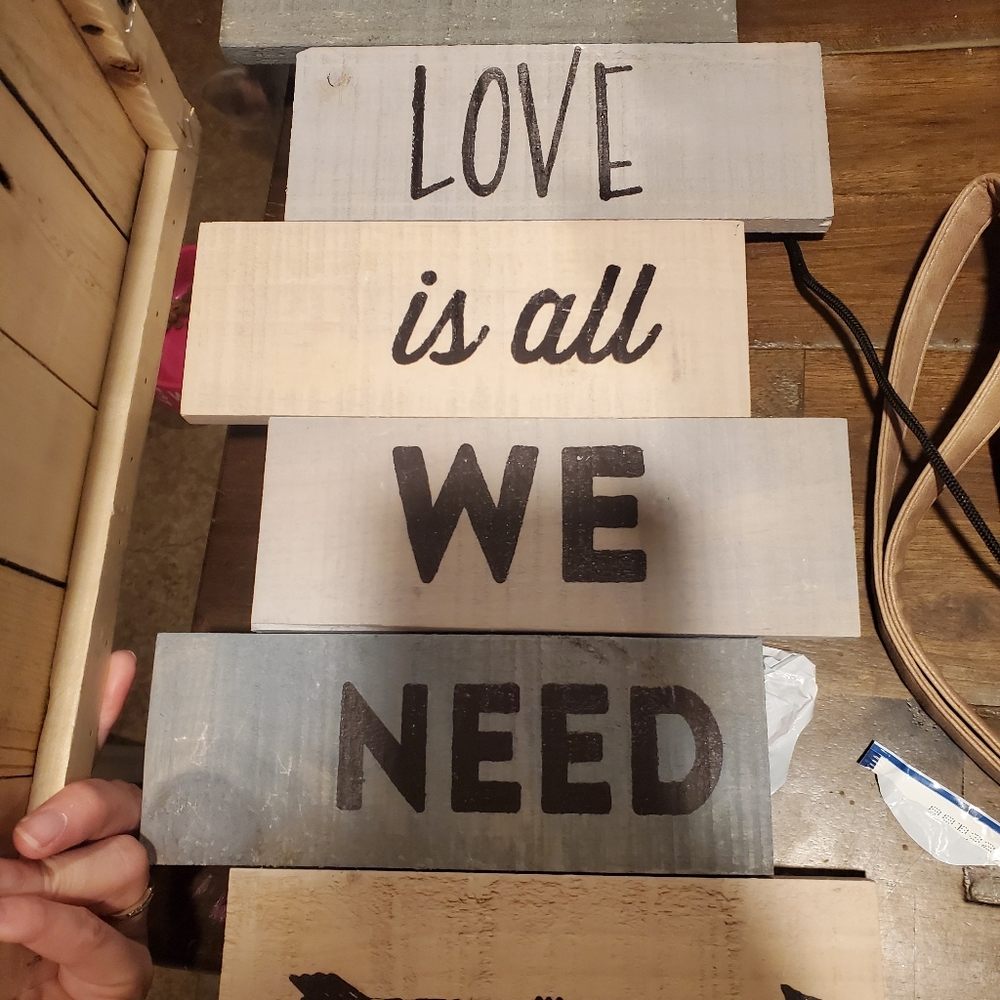 Wood signs